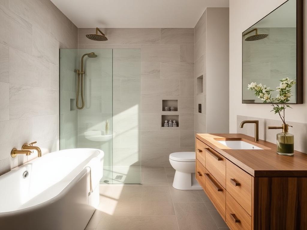 Finished bathroom renovation in Somerset West by Boland Bou