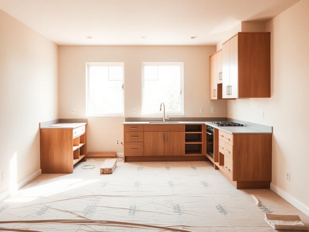 Kitchen renovation in progress in Wellington by Boland Bou